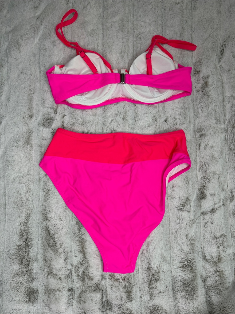 NWT Popvil neon pink bikini size medium - Picture 4 of 6